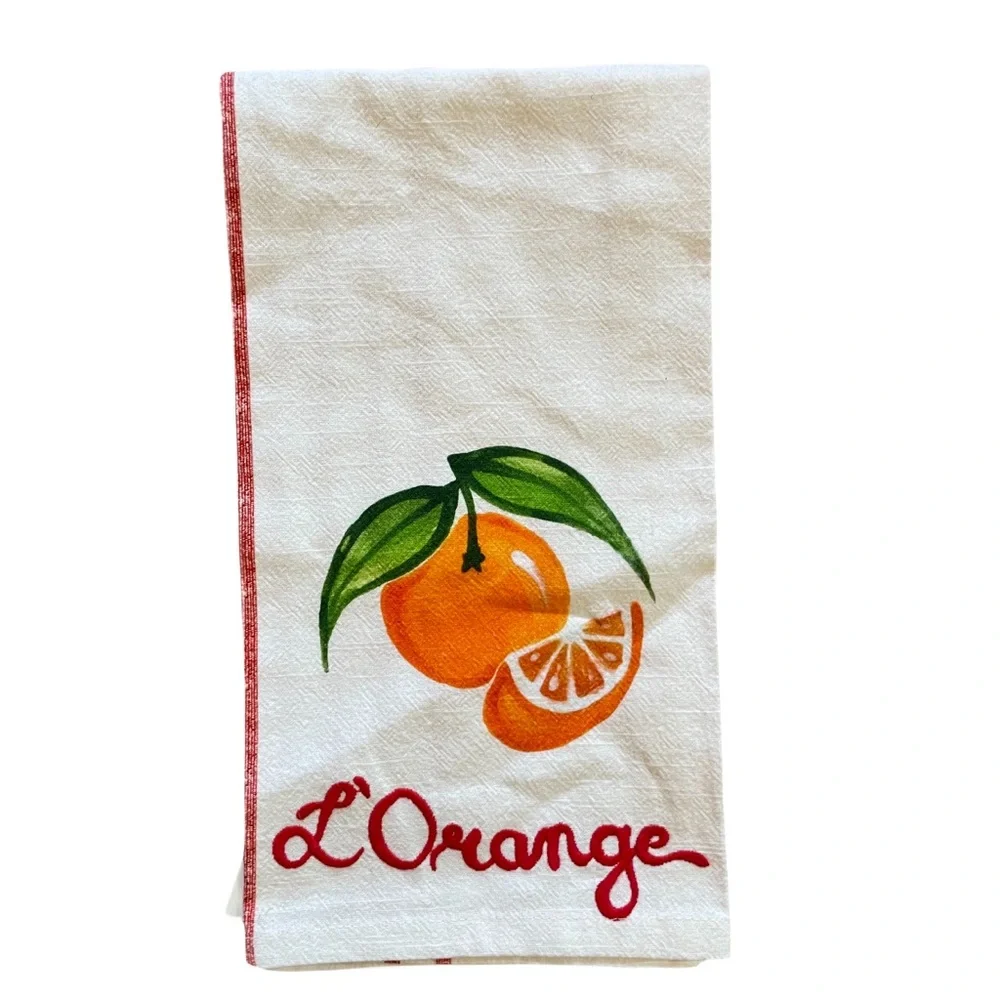 ❤️ ANTHROPOLOGIE HARLIE BROWN STUDIO BELLE JOURNEE DISH TOWEL NEW